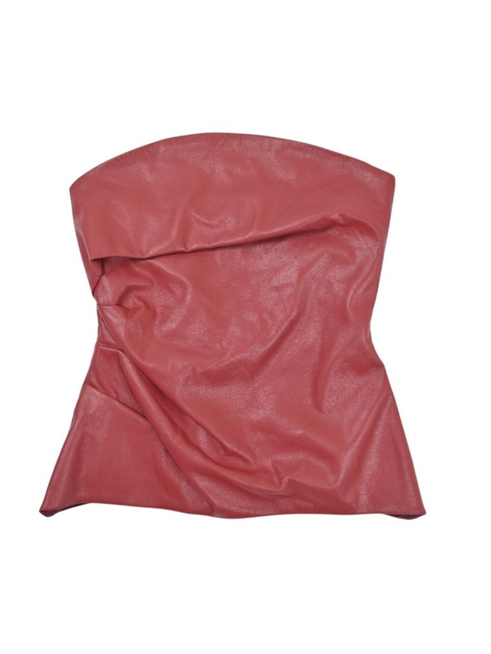 Manning Cartell Infinite Limits Bustier Faux Leather Top in Red